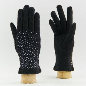 фото перчатки шерстяные 19012black 